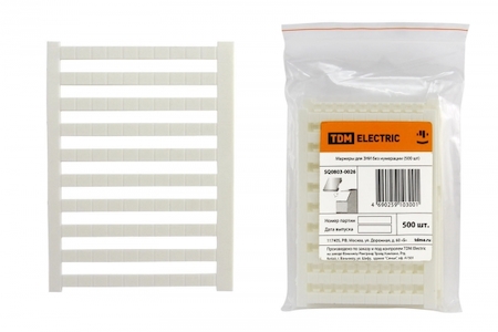 TDM ELECTRIC SQ0803-0026 Маркеры для ЗНИ без нумерации (500 шт) TDM